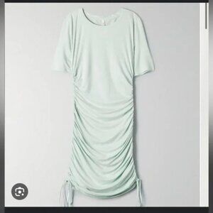 Aritzia Group Babaton NWT Womens Size XS green Antares ruched bodycon dress